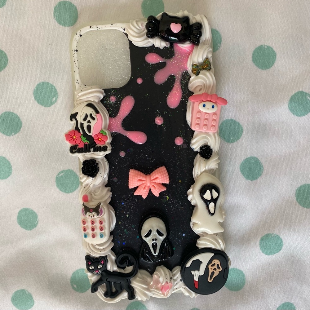 Ghostface Decoden Black and Pink iPhone 11 Case
